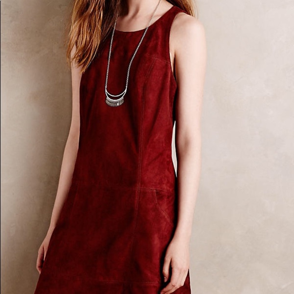 ANTHROPOLOGIE Moulinette Soeurs Sedna Suede Dress